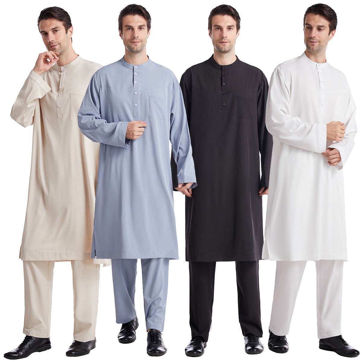 Men Formal Wear 2025 - Muslim Men Jubba Thobe 2 Pice
