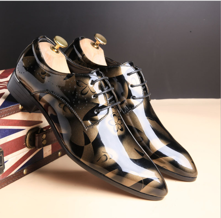 Men'S Formal Attire - Office Men Dress Shoes Floral Pattern