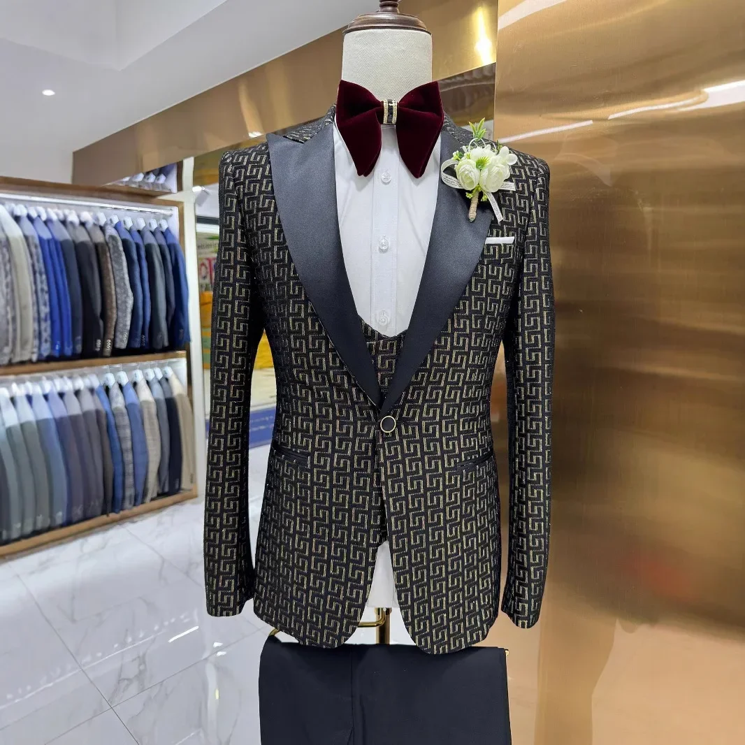 Men Formal Wear 2025 - Plaid Prom Suits For Men Slim