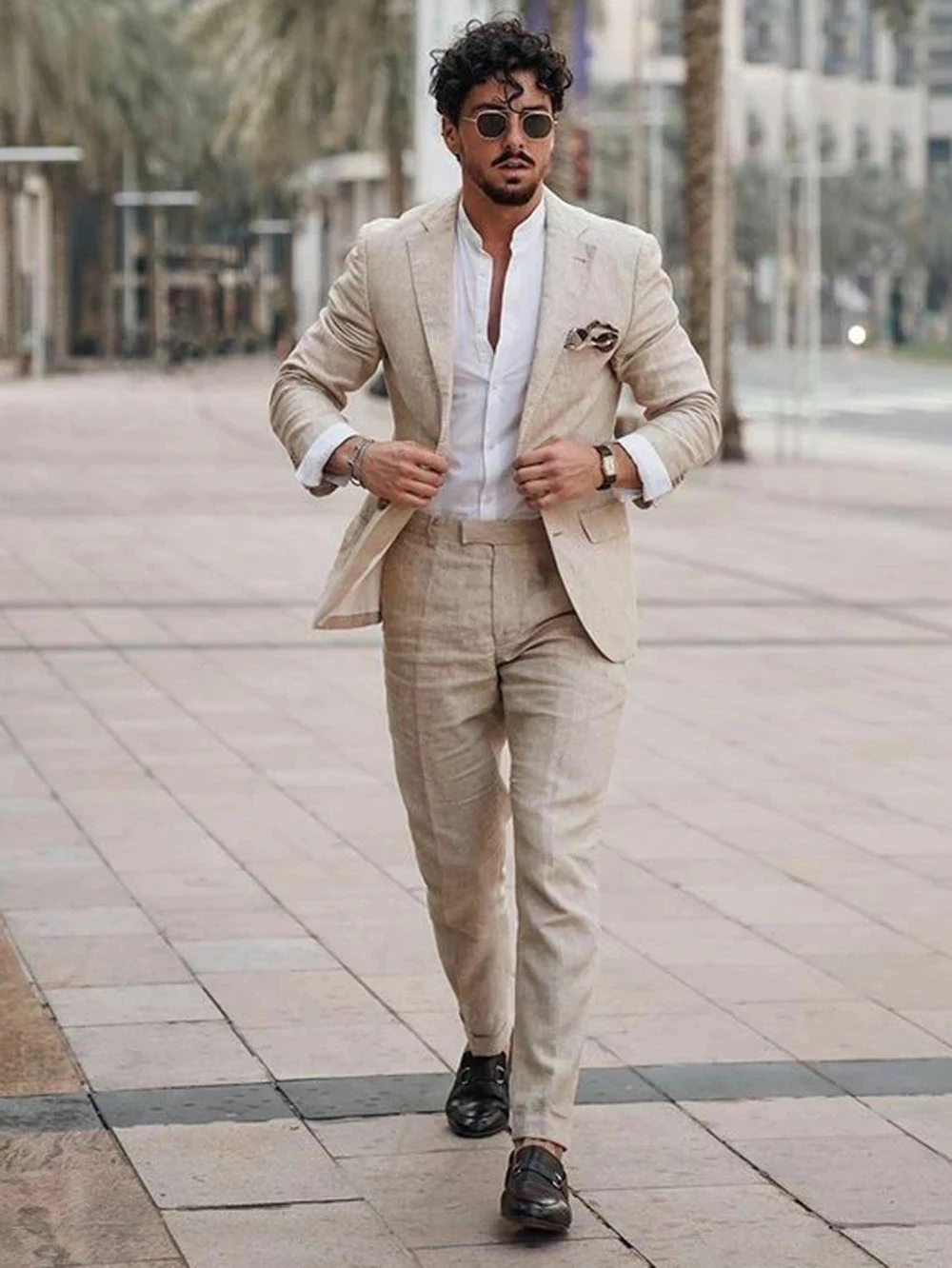 Summer Beach Business Linen Me - огляд і ціна Formal Men Party Wear Jacket