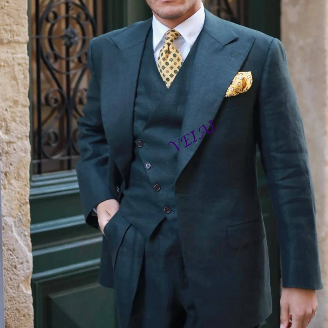 Customized Black Slim Fit 3 Pi - огляд і ціна Men'S Formal Wear Waistcoat