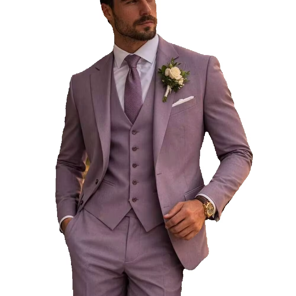 Lavender 3 Piece Men's Suit Li - огляд і ціна Men'S Formal Wear Waistcoat