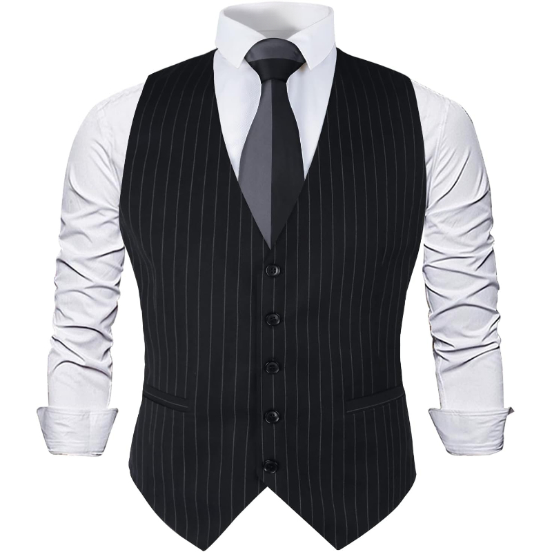 Mens Pinstripe Business Suit V - огляд і ціна Men'S Formal Wear Waistcoat