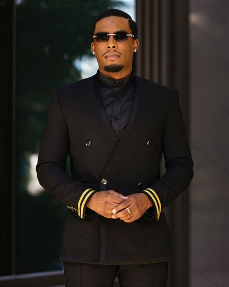 Black Men Suit Set 2 Piece Bla - огляд і ціна Formal Wear For Men Yellow