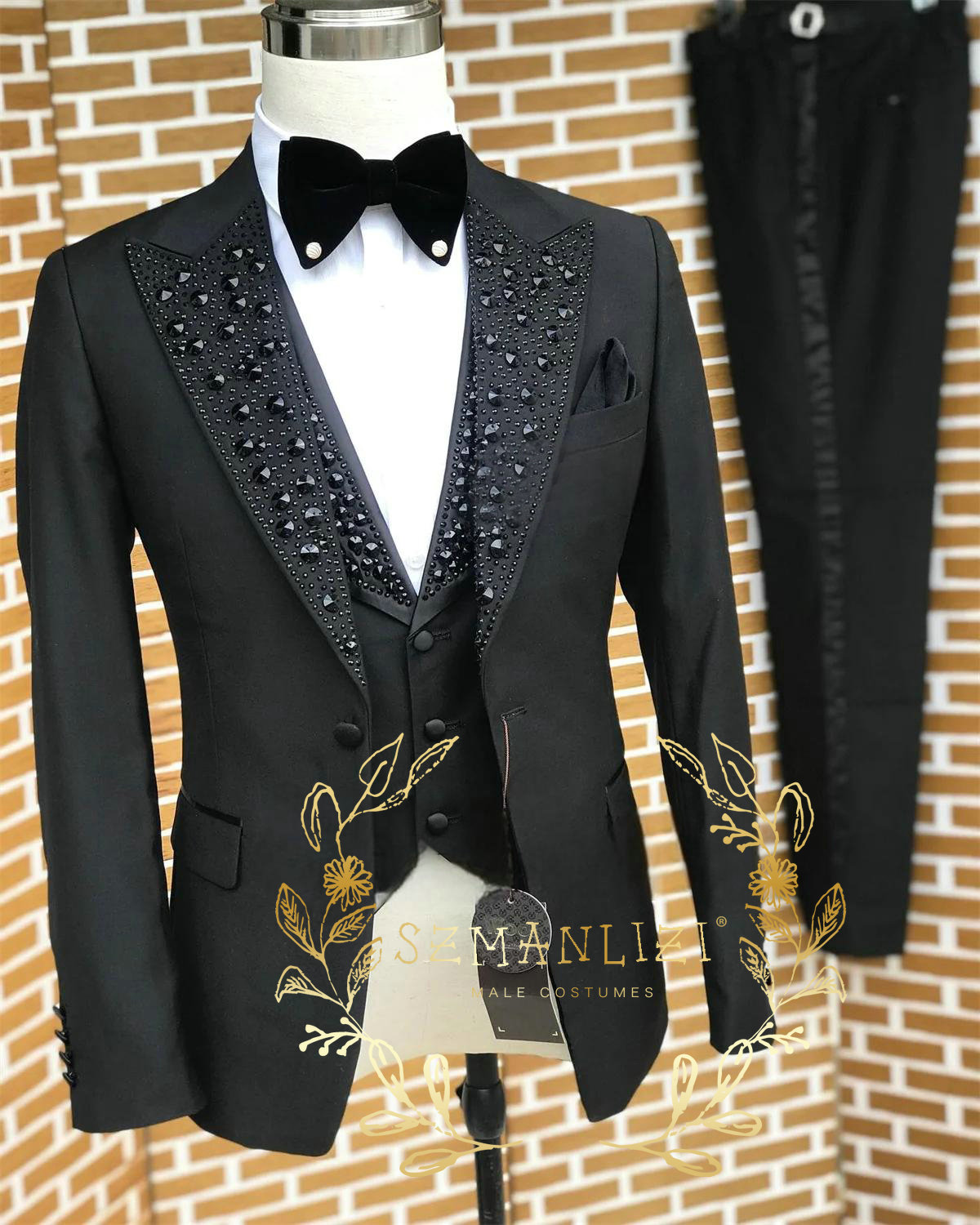 Black Men Suits Luxury Stone C - огляд і ціна Formal Wear For Men In Wedding