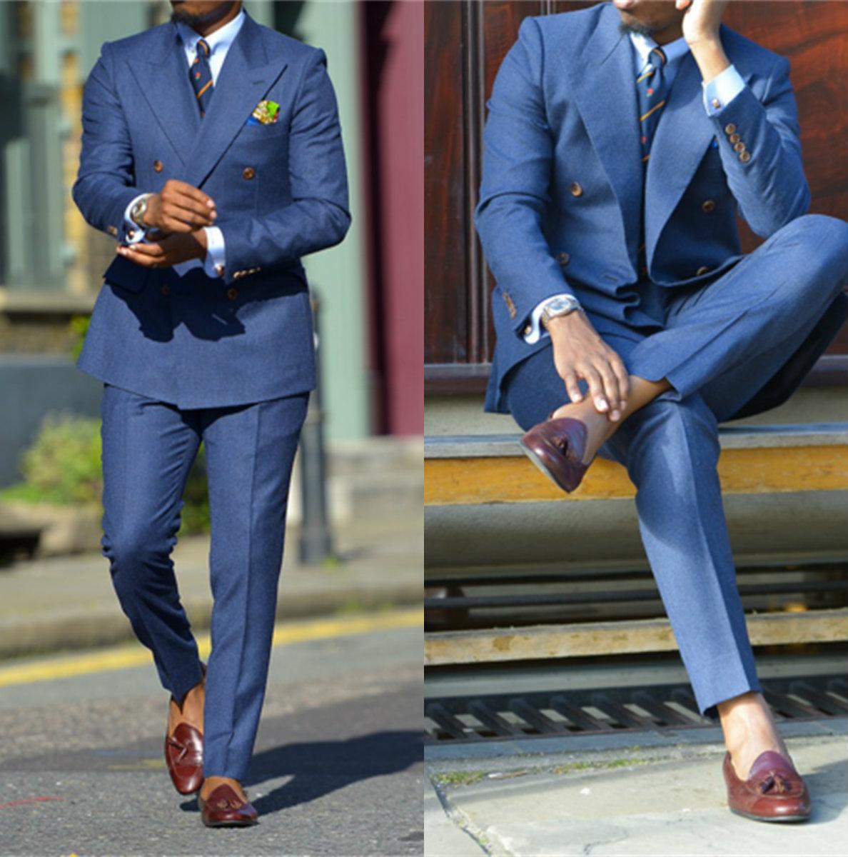 Dark Blue Formal Mens Suits Tw - огляд і ціна Formal Wear For Men In Wedding