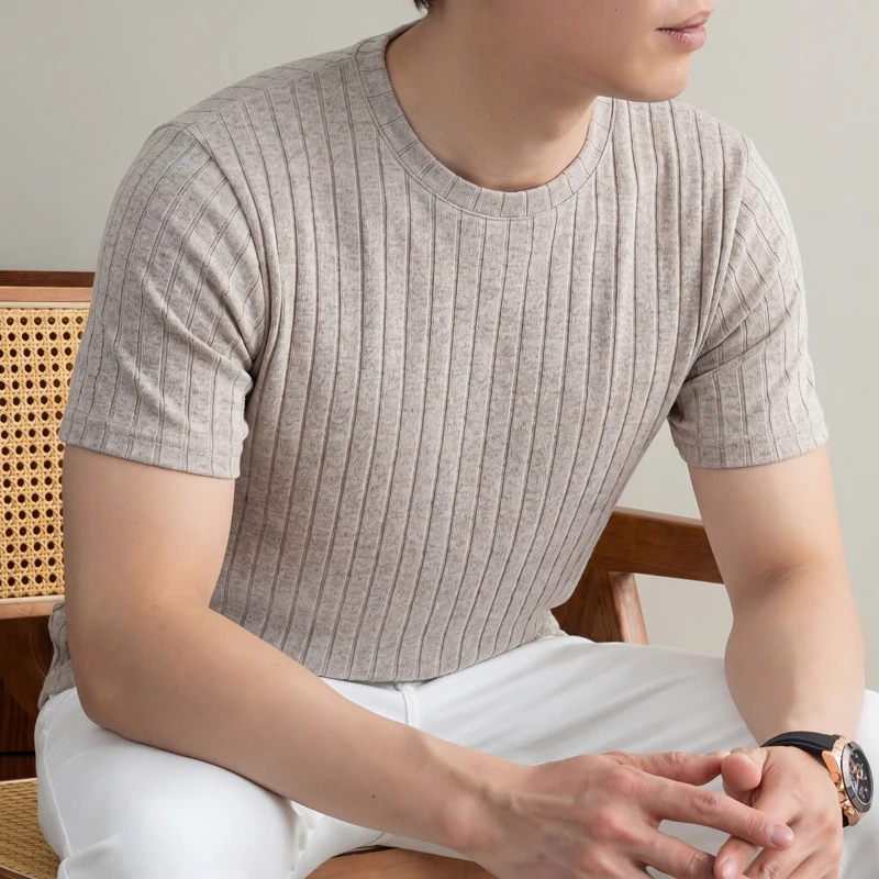 Business Casual Ribbed T Shirt - огляд і ціна Men'S Used Formal Wear