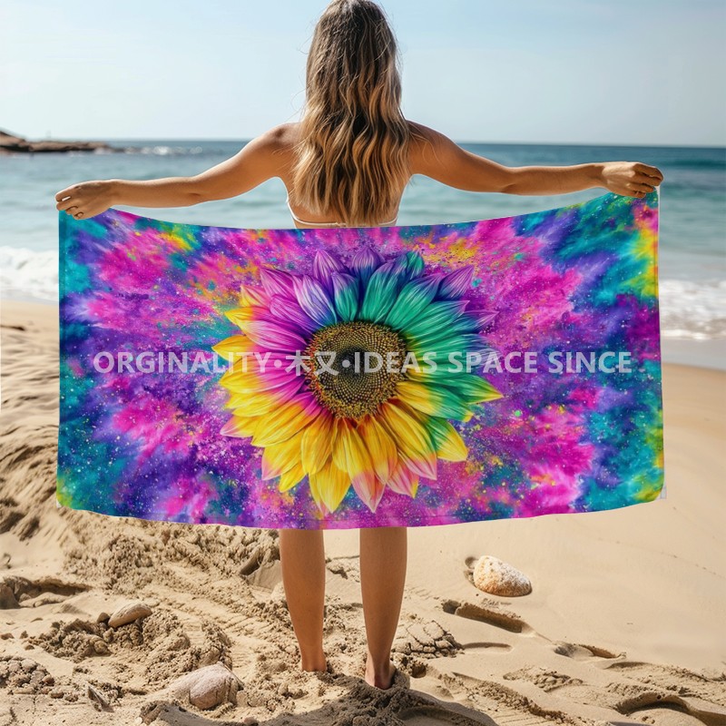 Tie Dye Rainbow Sunflower Beac - огляд і ціна Windsor Knot Tie