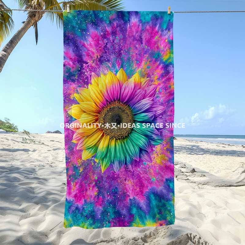 Tie Dye Rainbow Sunflower Beac - огляд і ціна Windsor Knot Tie