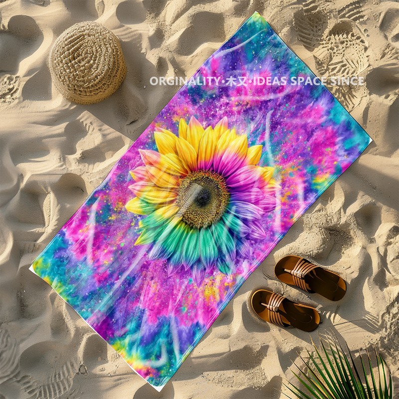 Tie Dye Rainbow Sunflower Beac - огляд і ціна Windsor Knot Tie