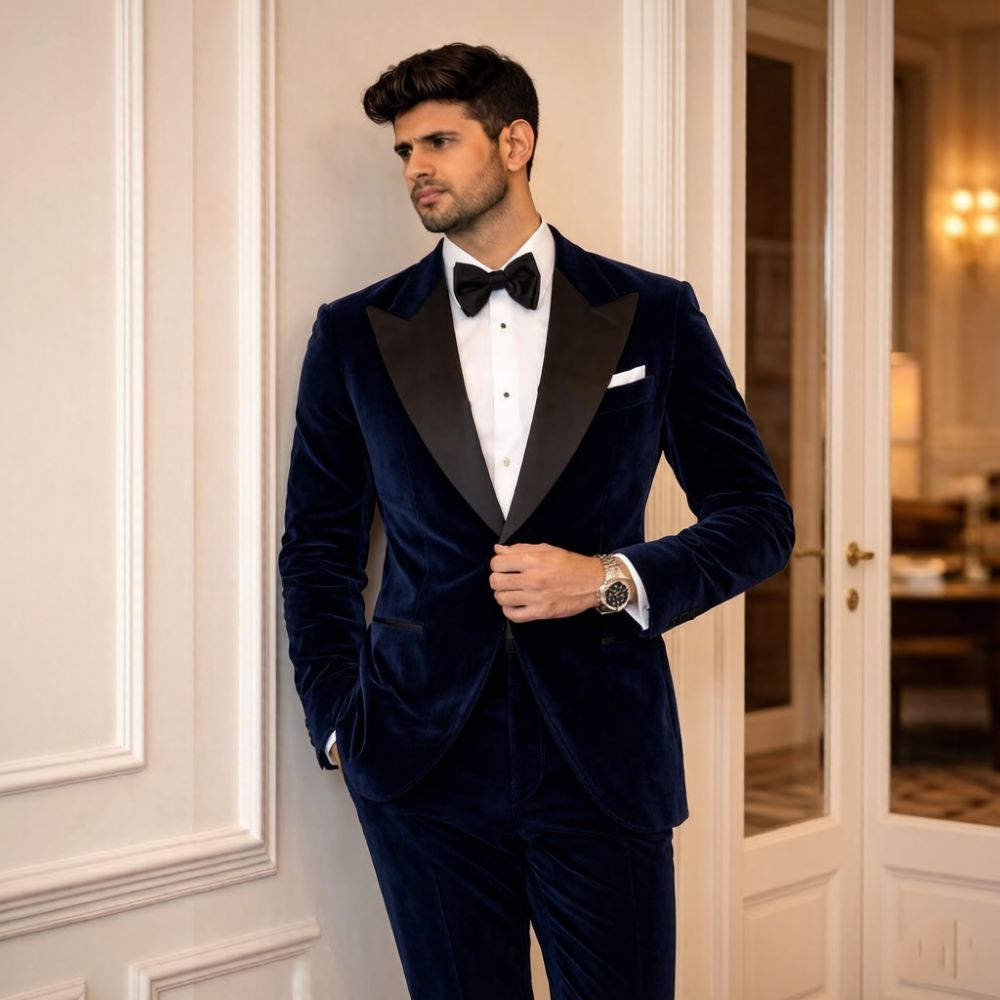 Velvet Suits for Men Slim Fit  - огляд і ціна Formal Men Party Wear Jacket