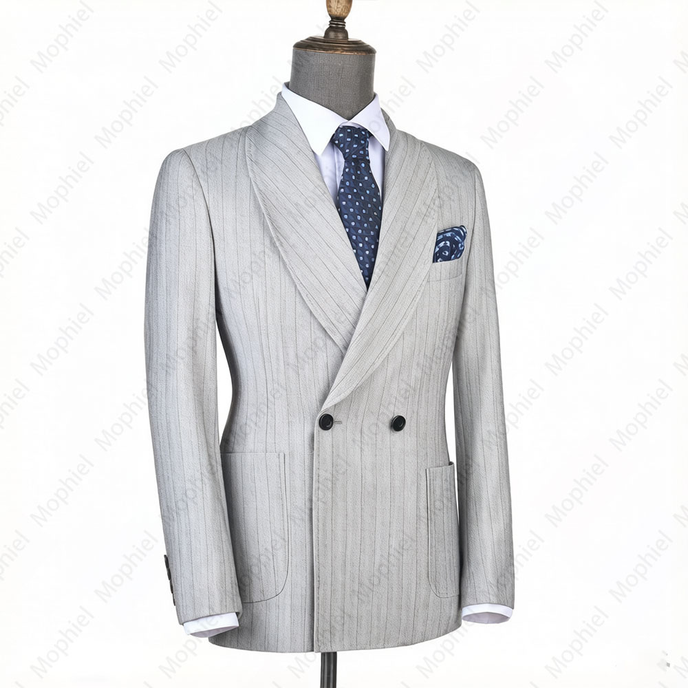 Mophiel Light Grey Men Suits S - огляд і ціна Formal Wear For Men In Wedding