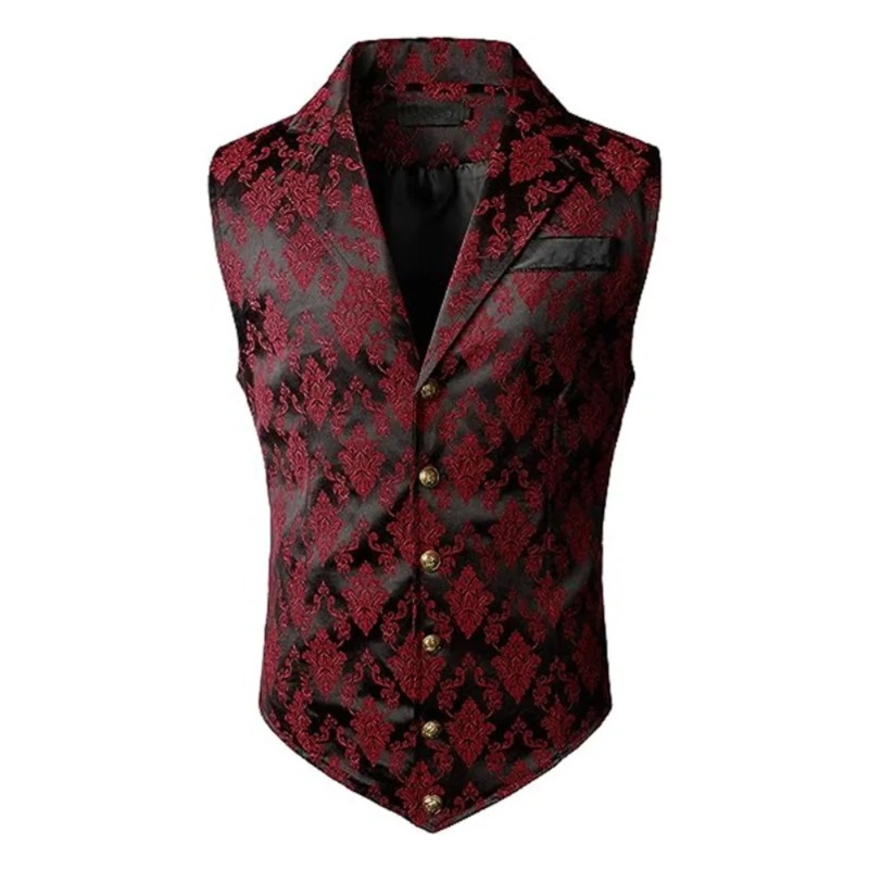 British Retro Slim Fit Vest Fa - огляд і ціна Men'S Formal Wear Waistcoat