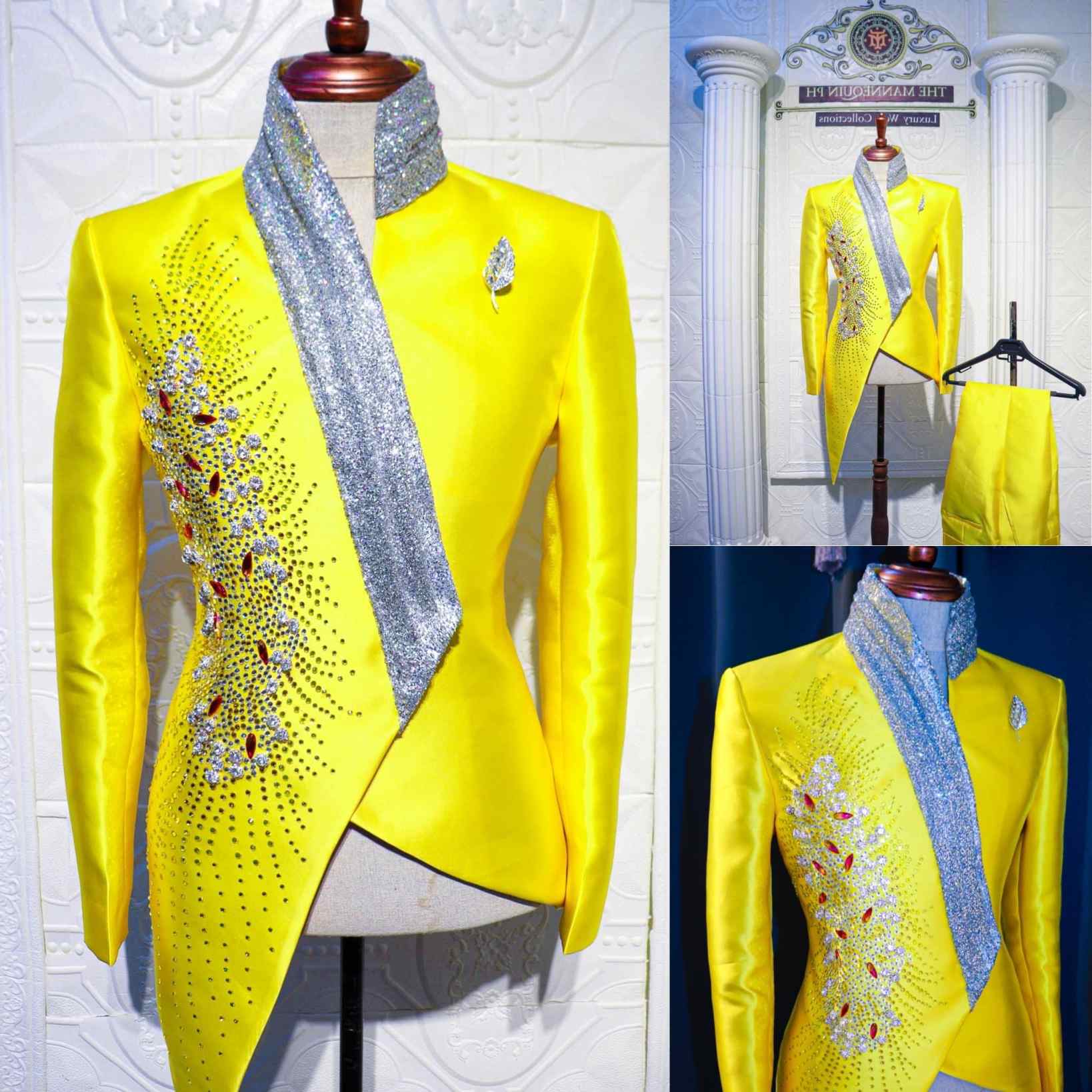 Fashion Yellow Wedding Tuxedos - огляд і ціна Formal Wear For Men Yellow