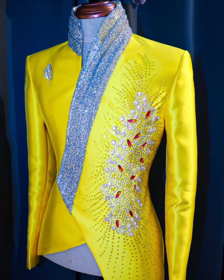 Fashion Yellow Wedding Tuxedos - огляд і ціна Formal Wear For Men Yellow