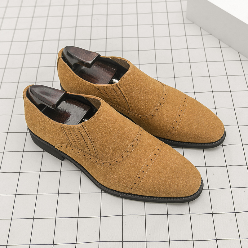 Retro Men Loafers Black Yellow - огляд і ціна Formal Wear For Men Yellow