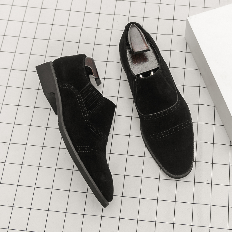 Retro Men Loafers Black Yellow - огляд і ціна Formal Wear For Men Yellow