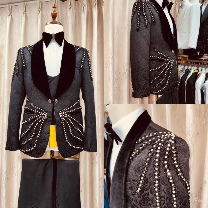 Gorgeous Crystal Tassel Men Su - огляд і ціна Men'S Formal Wear Waistcoat