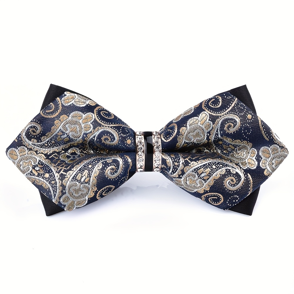 Men's Jacquard Satin Bow Tie w - огляд і ціна Formal Wear For Men Yellow