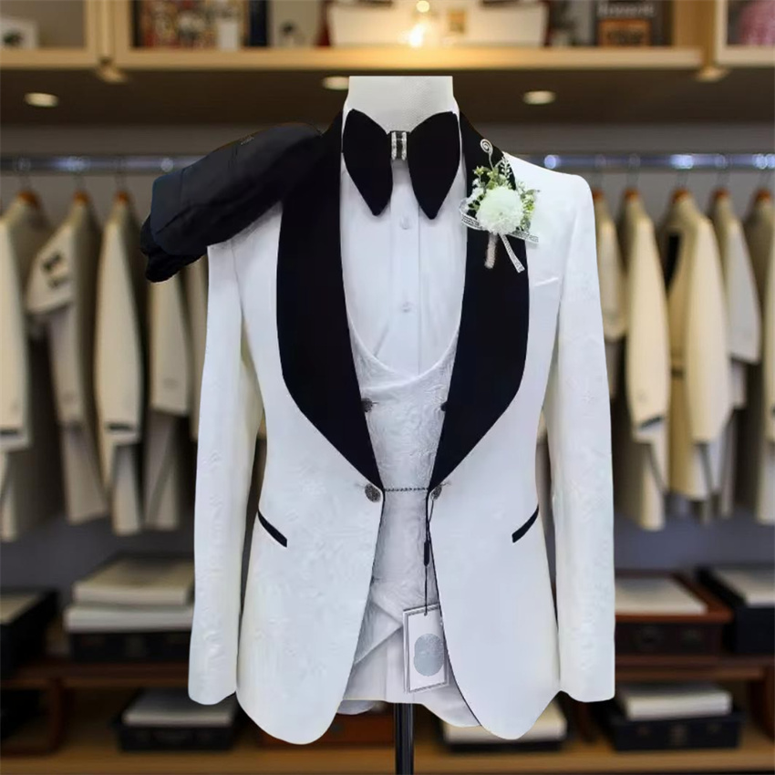 3 Pcs Floral Wedding Suits for - огляд і ціна Men Formal Wear 2025