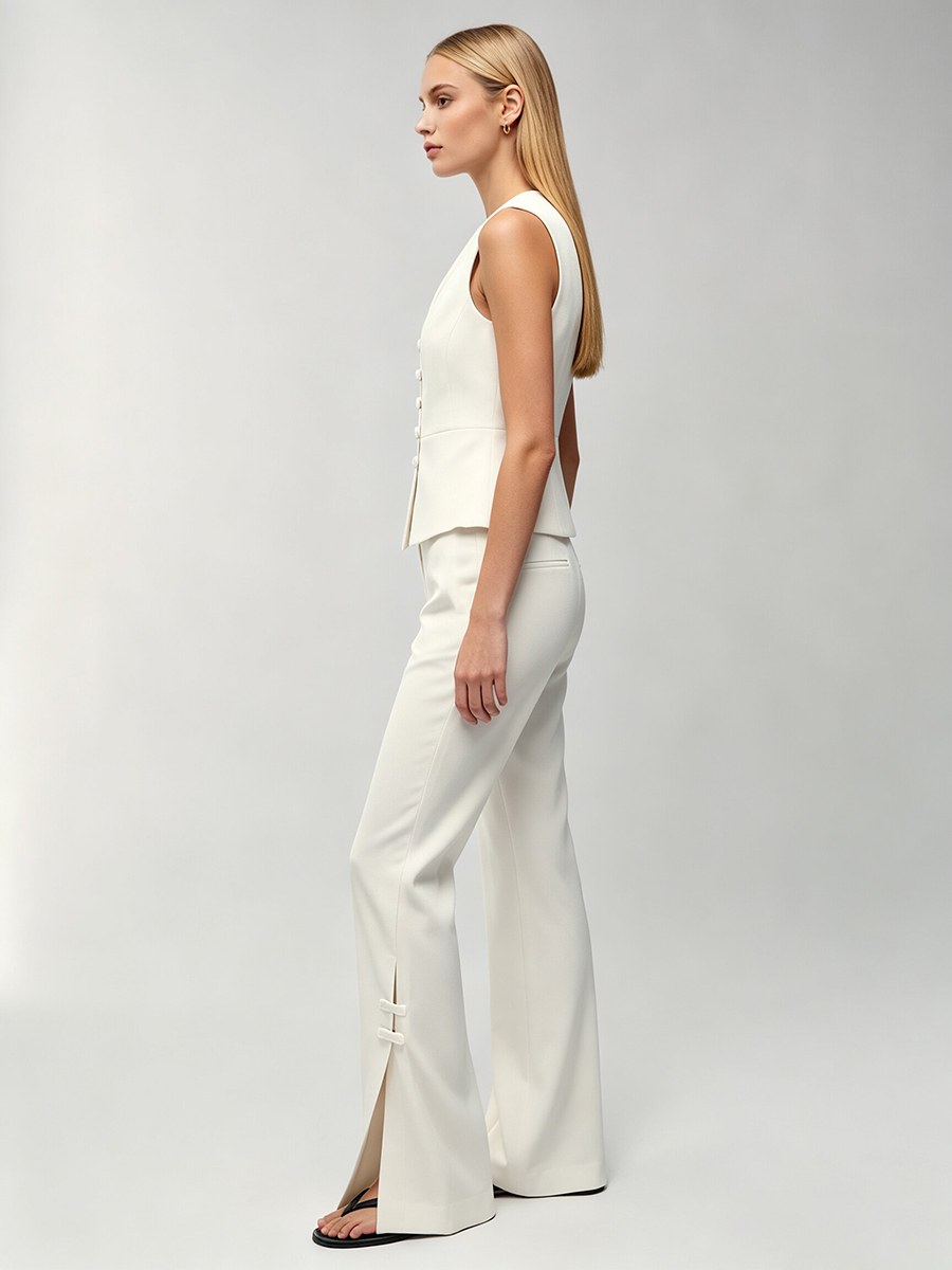 LIMO Women White Chinese Frog  - огляд і ціна Men Formal Wear Set