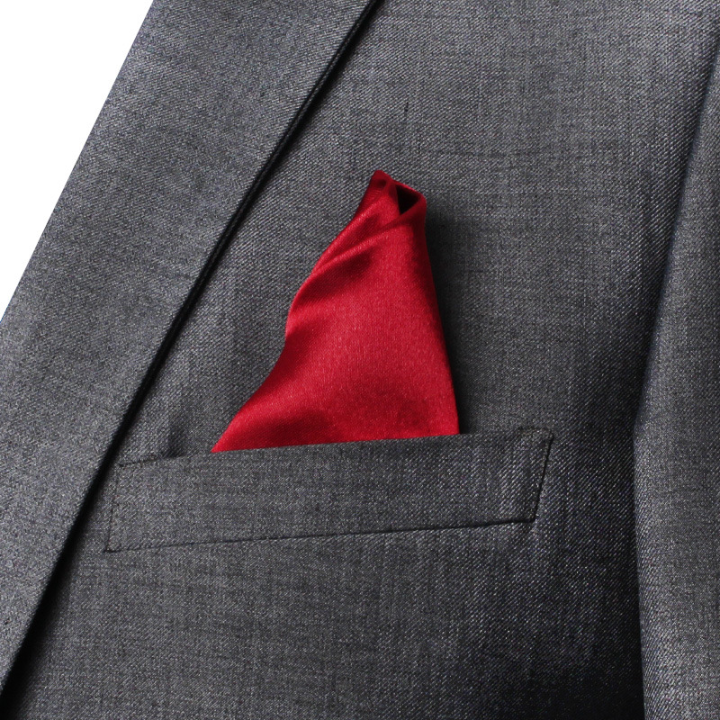 22CM Solid Color Pocket Squre  - огляд і ціна Men Formal Wear Set
