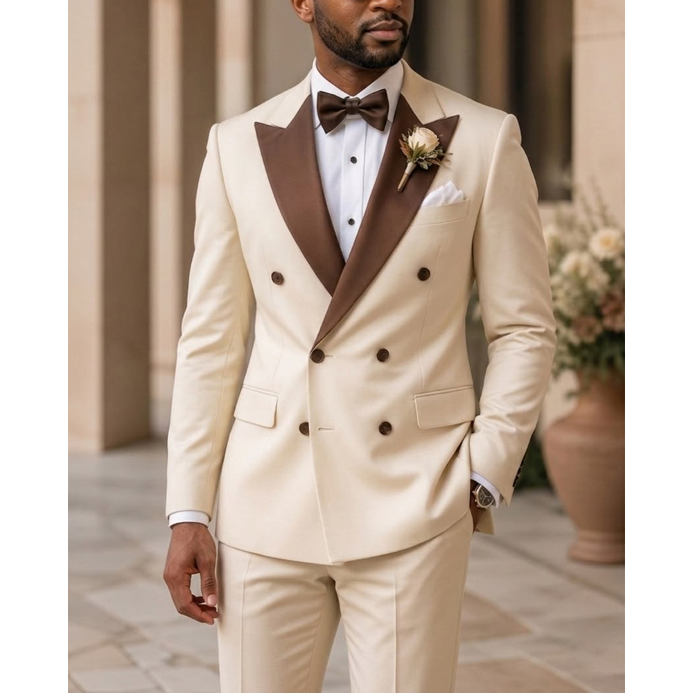 Men Double Breasted Tuxedo Sui - огляд і ціна Formal Wear For Men In Wedding