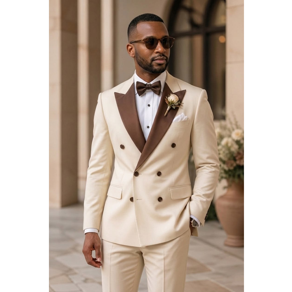 Men Double Breasted Tuxedo Sui - огляд і ціна Formal Wear For Men In Wedding